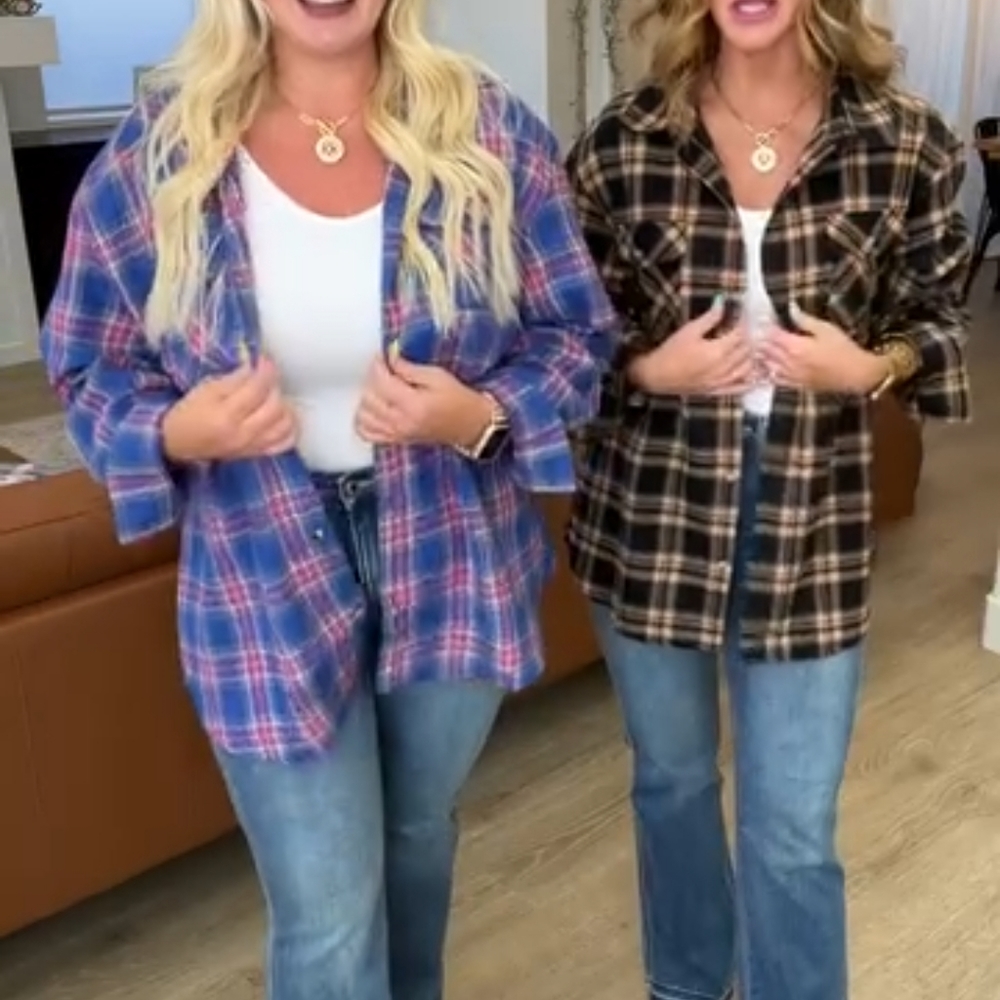 Flannel Plaid Button Up